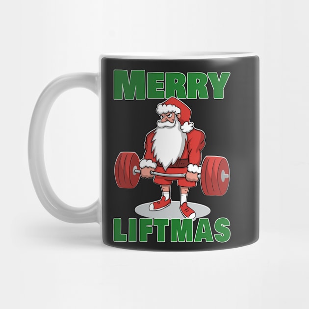 Powerlifting Santa Deadlift Merry Liftmas by SusanaDesigns